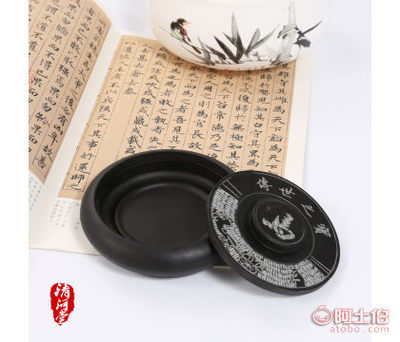 匠心传承 螺纹砚学生4寸古马罗纹砚，文房雅器新选择